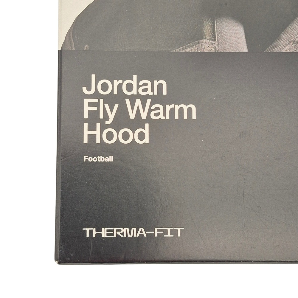 Nike Jordan Fly Men's Therma-Fit Warm Football Hood Ski Mask Black Flat Seams - Picture 6 of 7